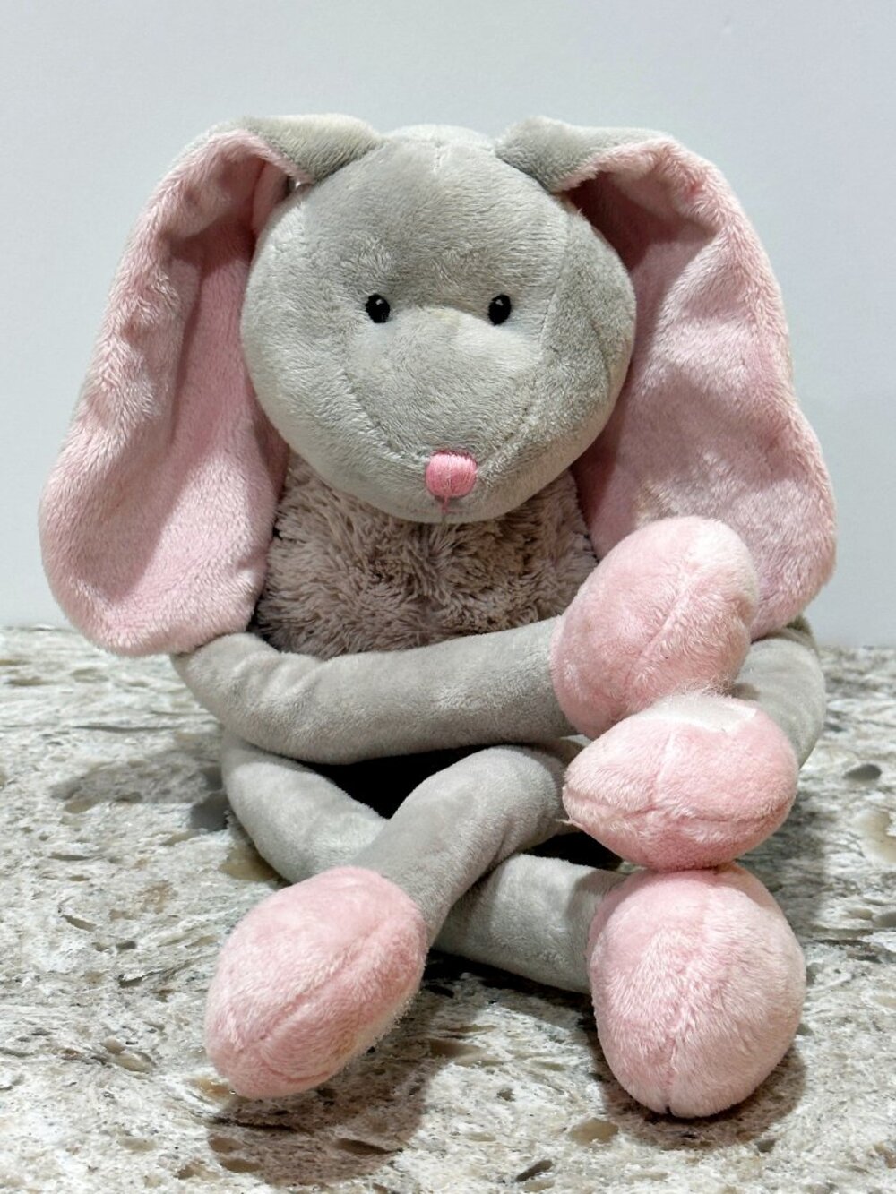Maison Chic Eliza Bunny Rabbit Pully Plush Long Adjustable Arms and Legs 18 Inch